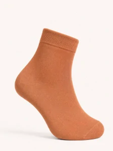 HNĚDÉ nadkotníčkové dámské ponožky